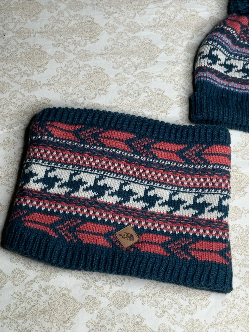 The North Face Fair Isle Beanie & Chunky Tube Scarf Set